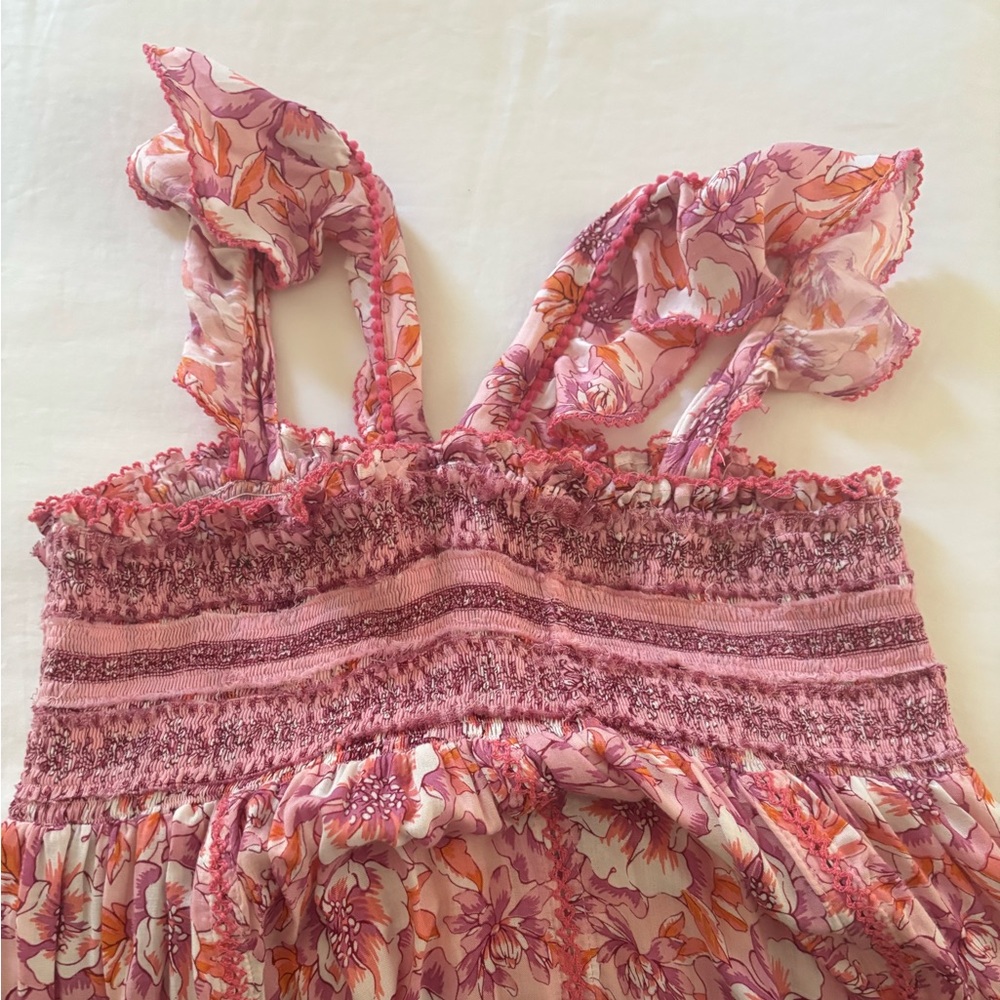 Poupette St. Barth Pink and Purple Floral dress kids size 12